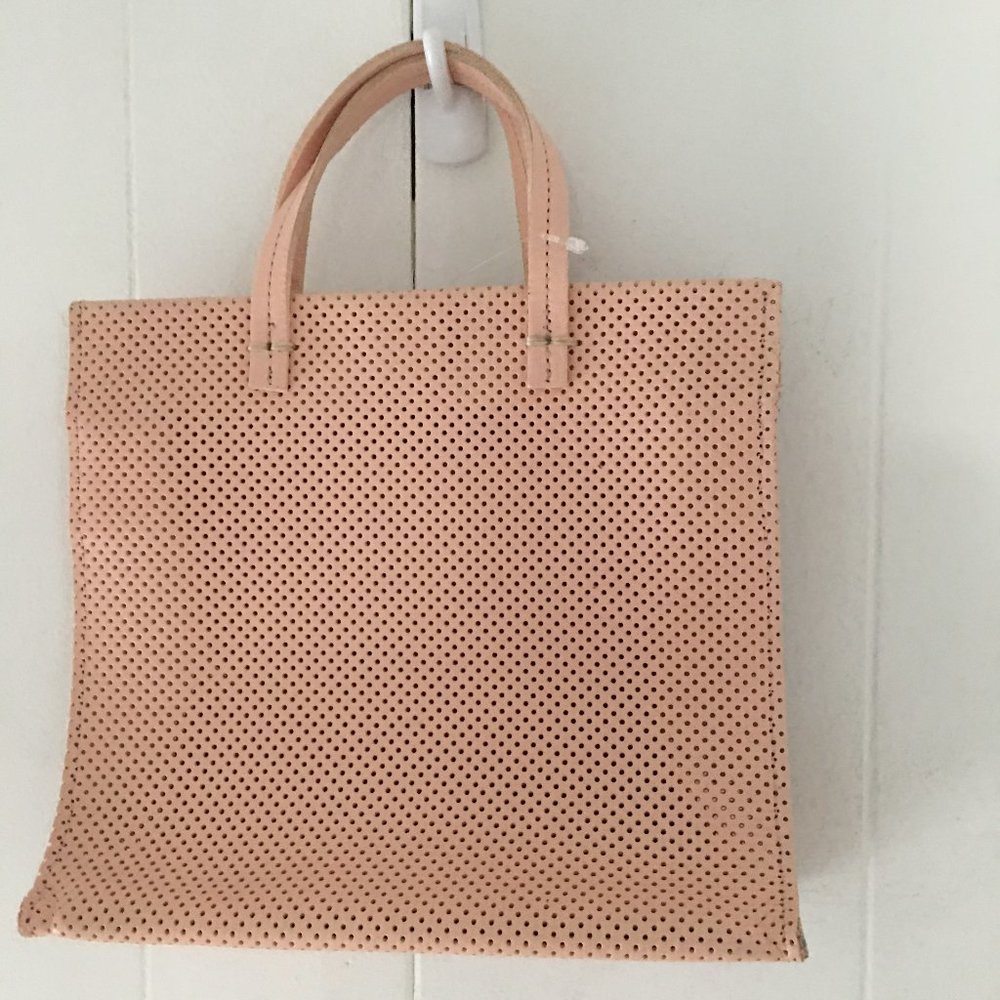 Clare V. Petite Simple Leather Tote